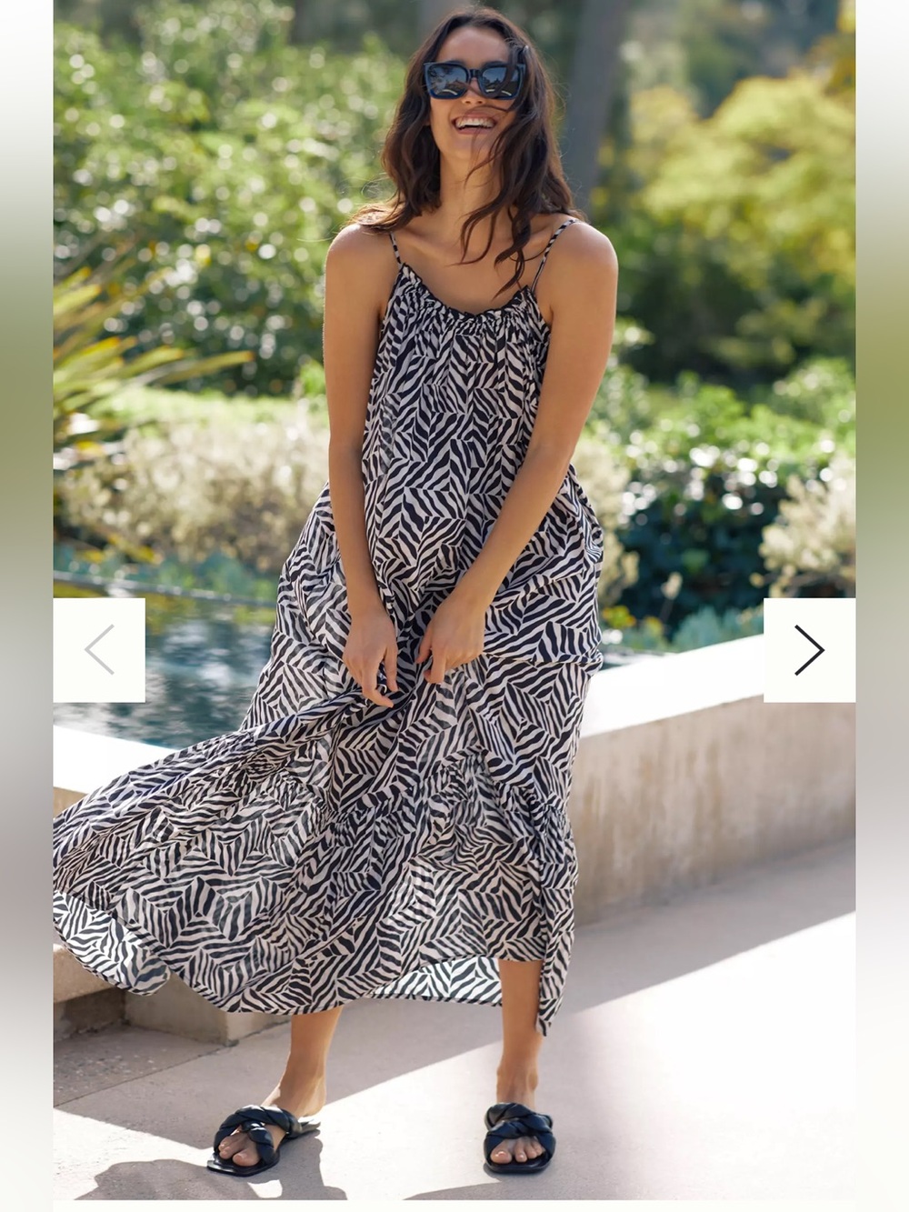 ANTHROPOLOGIE Flounce floral lounge coverup maxi dress small